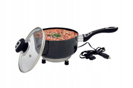 Rondel garnek elektryczny z pokrywką do samochodu 18cm x 8cm 150W 12V AMIO