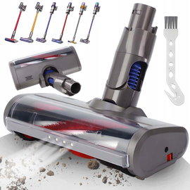 ŚCIENNA SZCZOTKA DO PODŁÓG DLA DYSON V6 DC58 DC59 DC61 DC62 Z LED I WŁÓKNEM