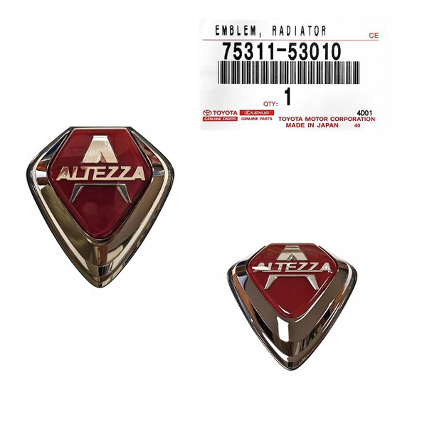 Emblemat znaczek do grilla atrapy Lexus IS200 Toyota Altezza czerwony OE