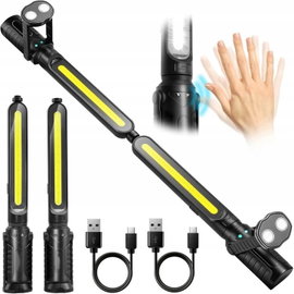 LATARKA WARSZTATOWA LED COB POD MASKĘ ZESTAW 2 SZT MAGNETYCZNA HAK