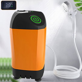 PRYSZNIC TURYSTYCZNY KEMPINGOWY USB AKUMULATOR 2200MAH POMPA ELEKTRYCZNA