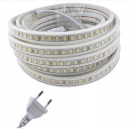 Sznur diodowy 25m Rebel 60x5050SMD/m, wodoodporny, zimny biały, 12V