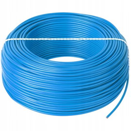 Przewód kabel LgY 1x0,75 H05V-K niebieski 100m