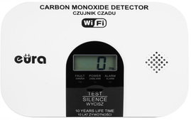 Inteligentny Czujnik czadu WiFi detektor tlenku węgla Eura POLSKA NORMA