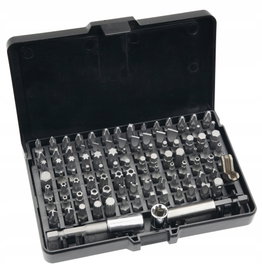 Końcówki wkrętakowe z uchwytem zestaw BITÓW 99el BITY 1/4 NEO TOOLS 06-104