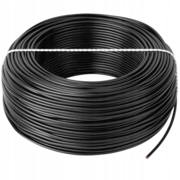 Przewód elektryczny LGY H07V-K linka 1x2,5mm2 miedziany giętki czarny 100m