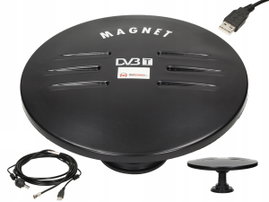 Przenośna Antena TV DVB-T Magnet 12V/24V