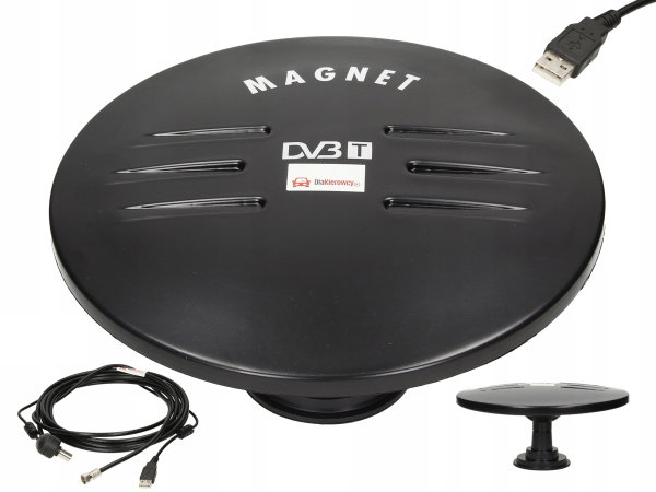 Przenośna Antena TV DVB-T Magnet 12V/24V
