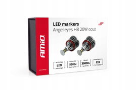 LED marker ringi markery BMW E92 X5 X6 X1 H8 20W GOLD Angel Eyes AMIO