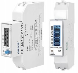 Licznik 1 Fazowy Dwukierunkowy do Fotowoltaiki 100A Port Modbus RS485 MID