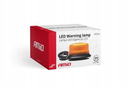 Lampa ostrzegawcza kogut 36 LED AMIO magnes R65 R10 12-24V W03m
