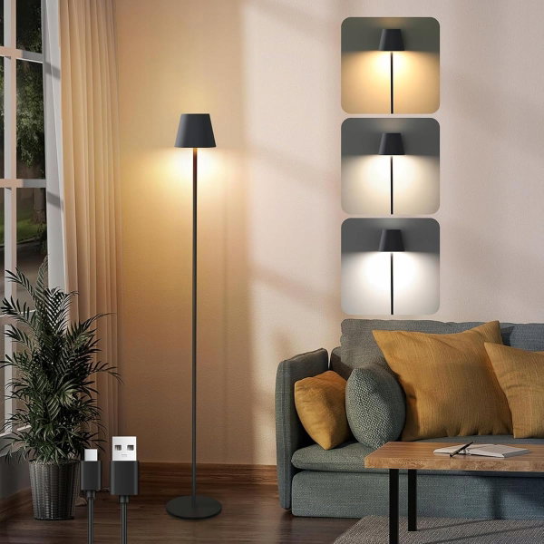 LAMPA PODŁOGOWA LED USB ŁADOWANIE 3 TRYBY ŚWIATŁA