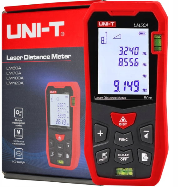 Miernik dystansu dalmierz UNI-T LM50A