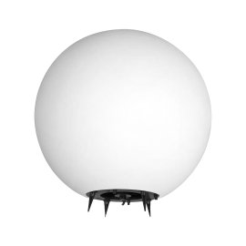 LAMPA KULA OGRODOWA 28cm BIAŁA DO LED E27 WBIJANA NAZIEMNA ZEWNĘTRZNA IP65