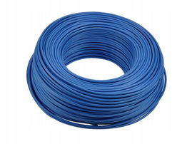 Przewód kabel LgY 1x1mm2 H05V-K niebieski 100m