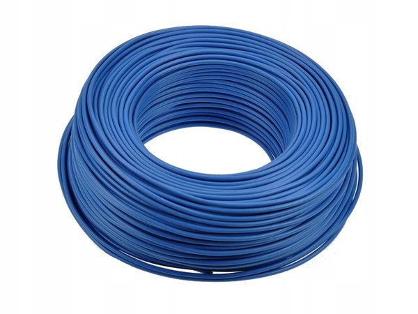 Przewód kabel LgY 1x1mm2 H05V-K niebieski 100m