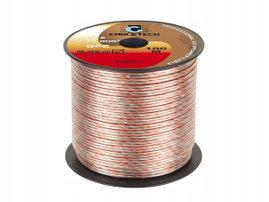 Kabel przewód głośnikowy miedź CU OFC 2x0,75mm2 100m