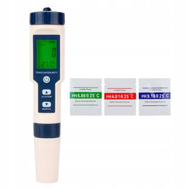 MIERNIK ELEKTRONICZNY TWARDOŚCI PH TESTER WODY BIAŁY Z KOMPENSACJĄ TEMP