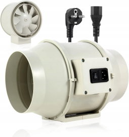 WENTYLATOR KANAŁOWY 540 M³/H 150MM CICHY DO SZKLARNI WARSZTATU PIWNICY