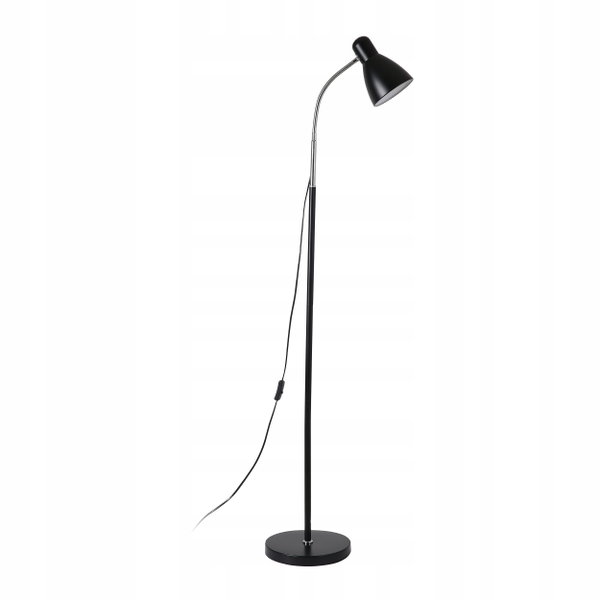 Lampa Lampka Stojąca Podłogowa Do Czytania Nocna E27 Czarna 155 cm