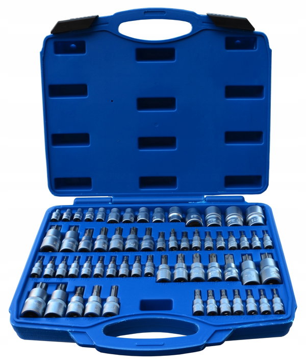 KLUCZE NASADOWE zestaw kluczy nasadek TORX E-TORX TORX PLUS nasadki 1/4"