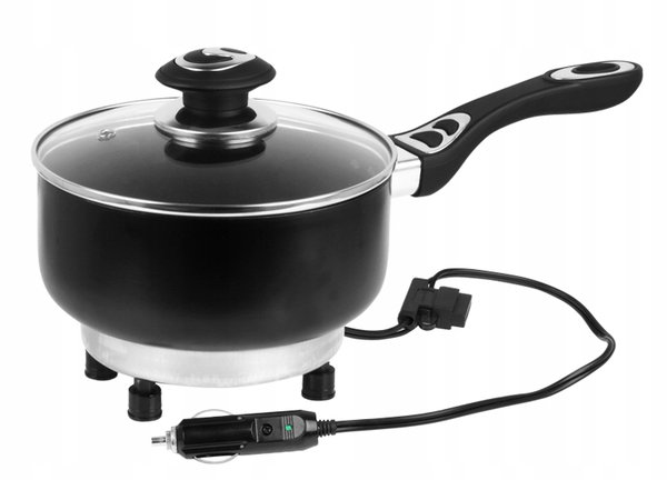 Rondel elektryczny 180 mm, 12V 150W z pokrywką 1.9L do samochodu Carmotion