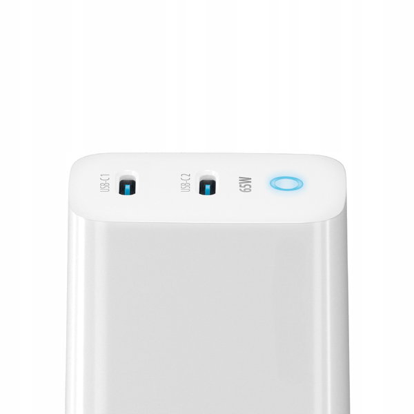 ZESTAW SZYBKA ŁADOWARKA SIECIOWA USB TYPE-C + 2x KABEL TYPE C PD65W 3000mA