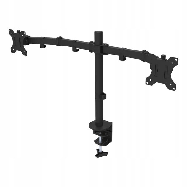 Uchwyt Biurkowy na DWA Monitory 13"-27" Regulowany