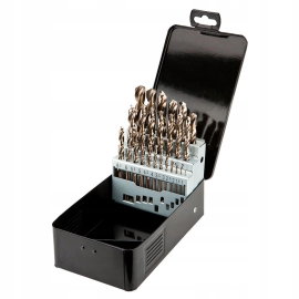 WIERTŁA DO METALU HSS-Co 1.0-13.0 mm zestaw WIERTEŁ 25szt WIERTŁO GRAPHITE