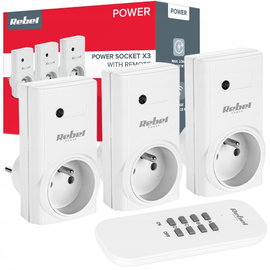 Gniazdo sieciowe sterowane pilotem 1+3 1000W