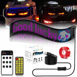 CIĘŻARÓWKA LED EVIL EYE TIR PANEL ELASTYCZNY RGB APP BLUETOOTH SKLEP BAR