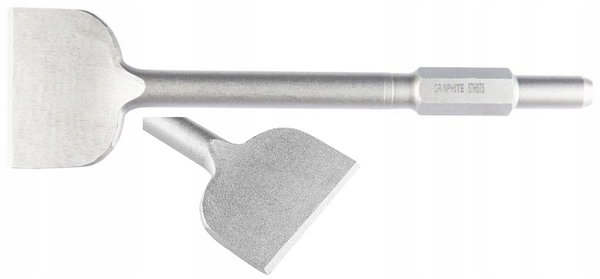 DŁUTO HEX płaskie 115 x 400 mm do betonu DŁUTA GRAPHITE 57H575