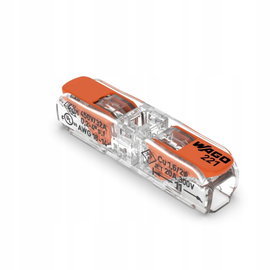 WAGO 221-2411 ZŁĄCZE PRZELOTOWE Z DŹWIGNIĄ DO PRZEWODÓW MAX 4MM² 60 SZT.