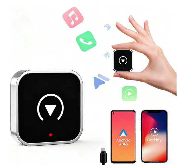 ADAPTER CARPLAY ANDROID AUTO BEZPRZEWODOWY 2W1 BLUETOOTH 5.0 WIFI TYP-C