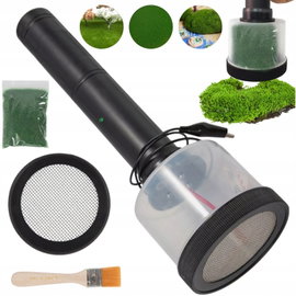 MASZYNA DO FLOKOWANIA Z PODWÓJNĄ SIATKĄ DO TRAWY 1-22MM DIY