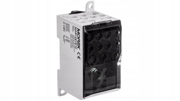 Blok rozdzielczy MOREK OJL280A we 1×35-120 wy 4×2,5-10 + 5×2,5-16 + 2×6-35