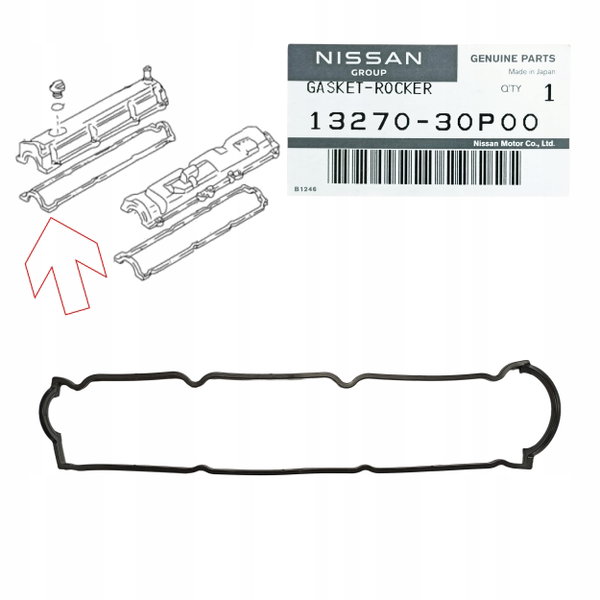 Uszczelka pokrywy zaworów prawa Nissan 300ZX VG30 VG30D VG30DTT OE