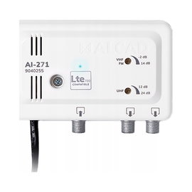 Wzmacniacz antenowy wewnętrzny 2 wyjścia LTE700 AI-271 ALCAD