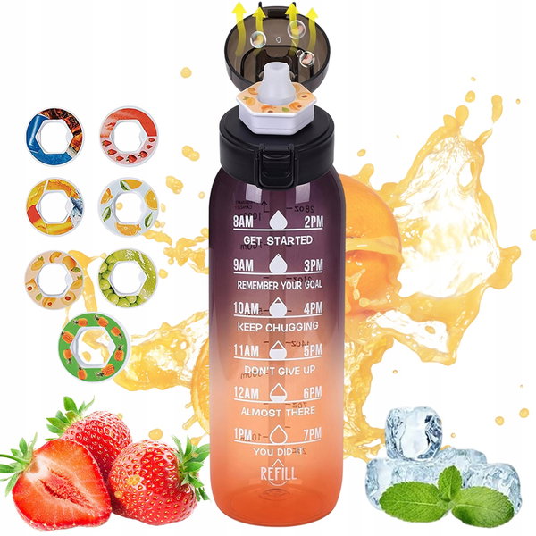 BUTELKA WODY 1000ML AROMATYCZNA ODPORNA NA UPADKI SZCZELNA -20°C/100°C