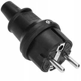 25x WTYCZKA GUMOWA 16A 230V IP44 HERMETYCZNA MINI NA KABEL UNI-SCHUKO ORNO
