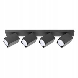 Lampa Sufitowa Ścienna Oprawa Halogenowa 4x GU10 LED Regulowana Obracana