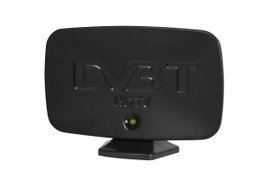 Antena DVB-T TV szerokopasmowa Ryniak czarna z wzmacniaczem DELTA