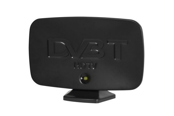 Antena DVB-T TV szerokopasmowa Ryniak czarna z wzmacniaczem DELTA