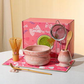 ZESTAW PREZENTOWY DO HERBATY MATCHA ZESTAW DO PARZENIA MATCHY 8 SZT.