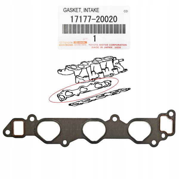 Uszczelka kolektora dolotowego Lexus RX330 RX400H 1MZ-FE 3MZ-FE OE Toyota