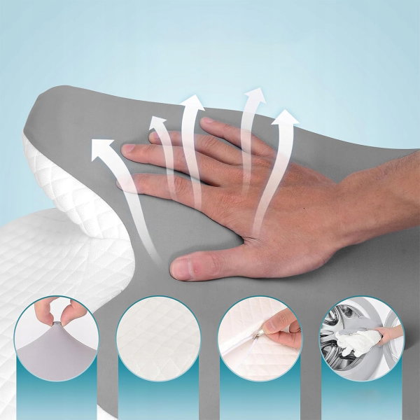 Ergonomiczna poduszka ortopedyczna do spania pianka memory