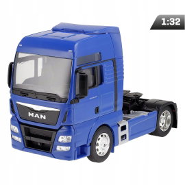 Model 1:32, MAN TGX XXL, ciągnik dwuosiowy, niebieski Carmotion C83612