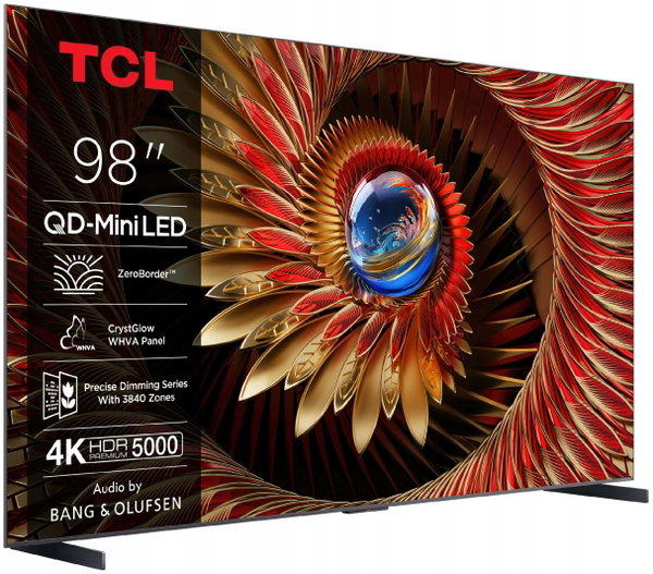 Telewizor TCL 98C8K 98" QD-Mini LED 4K 144 Hz Google TV Dolby Atmos