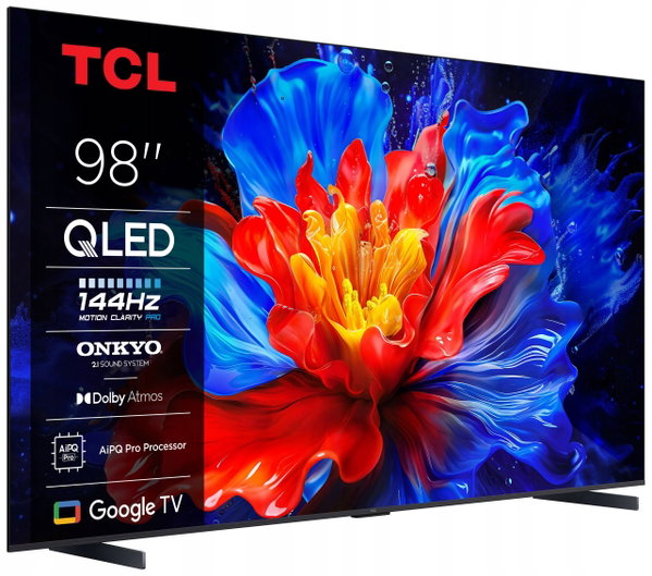 Telewizor TCL 98P89K 98" QLED 4K 120Hz Google TV Dolby Atmos