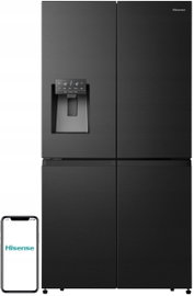 Lodówka HISENSE RQ7P522STFE MD Side by Side No Frost 178.5cm Czarna